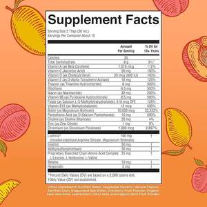 Supplément de vitamines liquides multivitamines à saveur personnalisée pour adultes 450ml sans sucre Promotion de la croissance et du développement des cheveux - Product Image 4