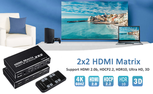 SYONG 2x2 <strong>HDMI</strong> <strong>Matrix</strong> Switch Splitter with <strong>HDMI</strong> <strong>2</strong> in <strong>2</strong> Out Full Channels Support 4Kx2K@30Hz,HDCP <strong>2</strong>.<strong>2</strong> <strong>matrix</strong> <strong>HDMI</strong> - Product Image 5