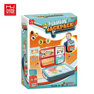 HW okul öncesi eğitim çocuk oyuncakları 3 In 1 çocuk sırt çantası çift taraflı öğrenme yazma çizim kurulu seti - Product Image 6