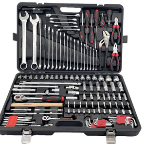 129件套筒扳手套装手动工具套件工具套装，带六角Ke塑料盒1/4英寸、1/2英寸CRV扳手套装，带棘轮 - Product Image 6