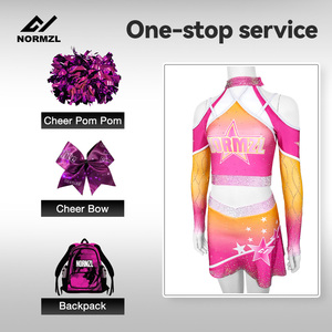 Custom Design You Own <strong>Pink</strong> Cheerleading Uniforms <strong>Cheer</strong> High School Mysterious <strong>Cheer</strong> Uniforms Wholesale - Product Image 4