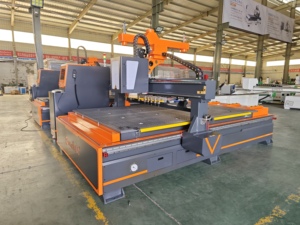 Marco de servicio pesado 1325 ATC CNC Enrutador de madera 8X4ft Atc Cnc Router Enrutador Cnc de anidación de madera con sistema de control Syntec - Product Image 4