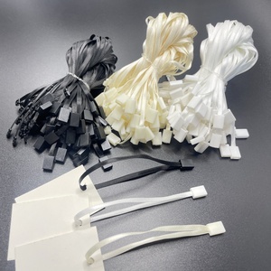 Etiquetas de entrega de cuerdas de nailon para cerrar, sello de plástico, etiqueta colgante, cuerda de bucle, cinta de satén para ropa, cuerdas para etiquetas colgantes - Product Image 3