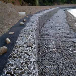 Gabion con rete in PVC con rivestimento in Gabion con filo di ferro zincato resistente e resistente alla ruggine - Product Image 4