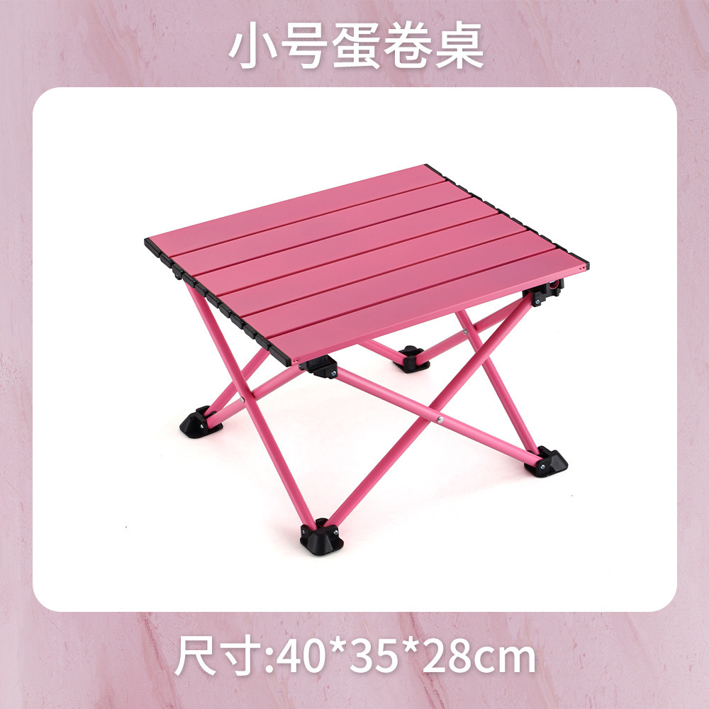 Small pink folding table storage bag