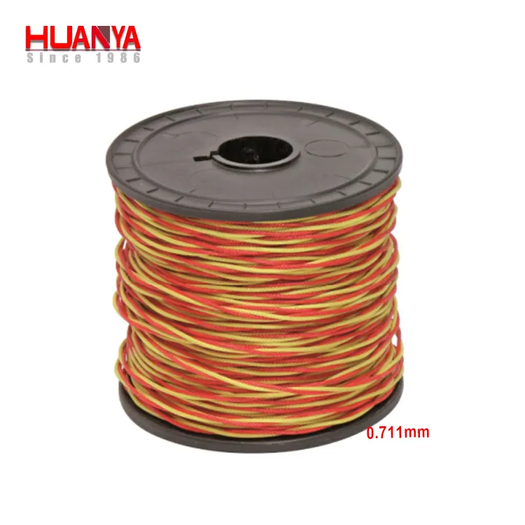 0.711mm de Diâmetro de Fibra de Vidro Duplo Isolado Termopar tipo K Fio De Extensão/Cabo