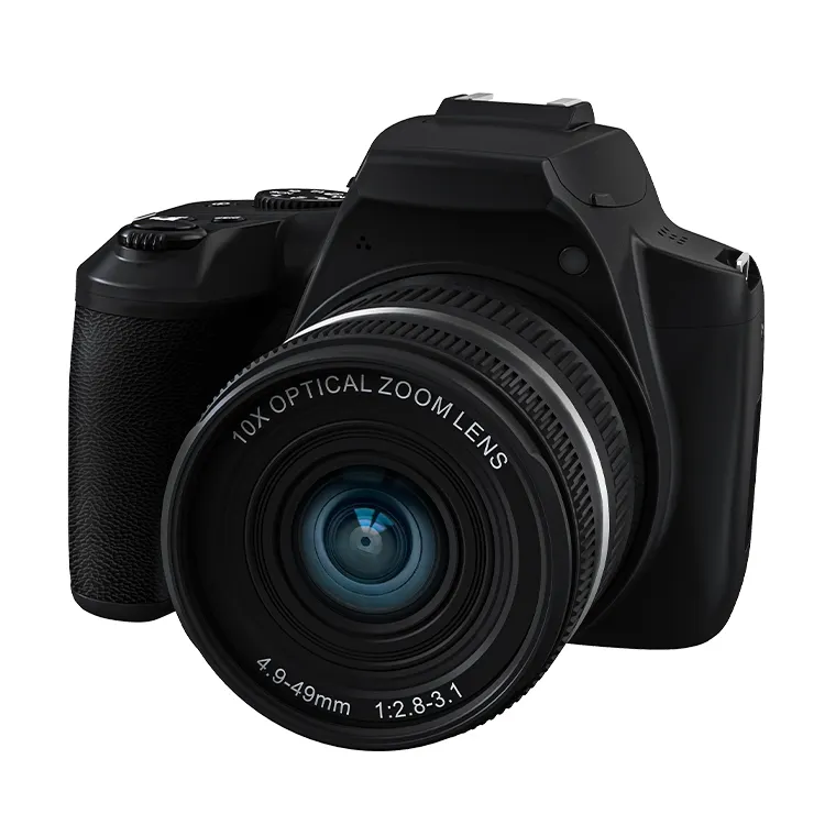 Photo vidéo professionnelle appareil photo numérique Zoom optique 10X 4K UHD 64MP sortie HDMI 3.0 pouces IPS panneau Rechargeable USB Camcord