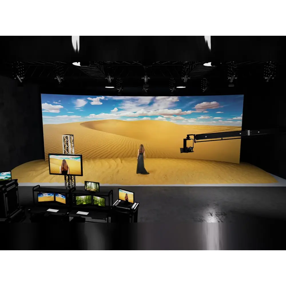 P2.6 Led Panel dinding Led Studio Film produksi Virtual Vfx 7680Hz Vfx dengan Led skala 16Bit