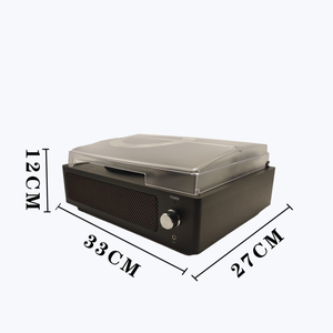 Vintage Turntable in One Old Style Phonograph with Built-in Speaker and Subwoofer 3.5mm Auxiliary <strong>Input</strong>/<strong>USB</strong>/FM Radio - Product Image 1