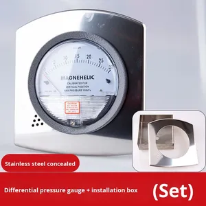 מד דיפרנציאלי מיקרו-לחץ מד 0-30pa שלילי לחץ אוויר איכות מדידה בית החולים חדר נקי 100 מ "מ - Product Image 2