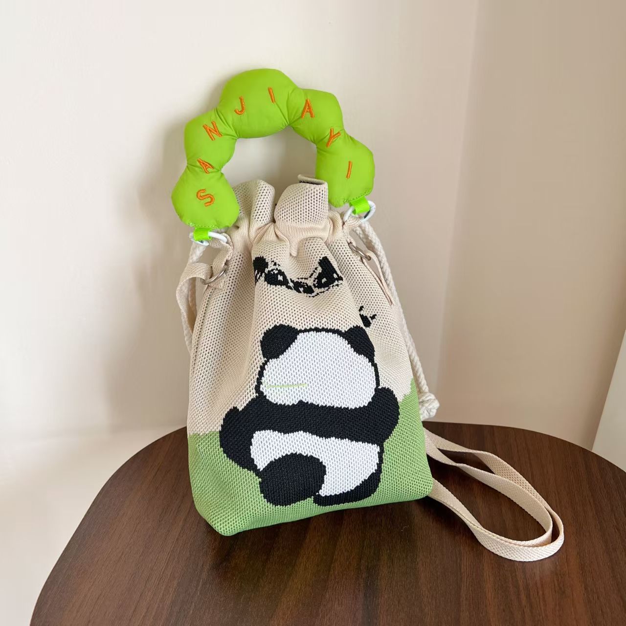 Pandas back view