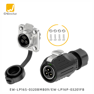 Lp-16 mặt bích không thấm nước hàng không cắm ổ cắm 2 3 4 5 7 8 9-Core công nghiệp nam nữ vuông ổ cắm kết nối IP67 - Product Image 2