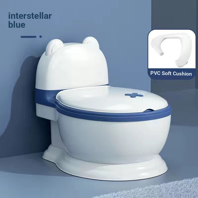 Avance souple en PVC blanc et bleu.