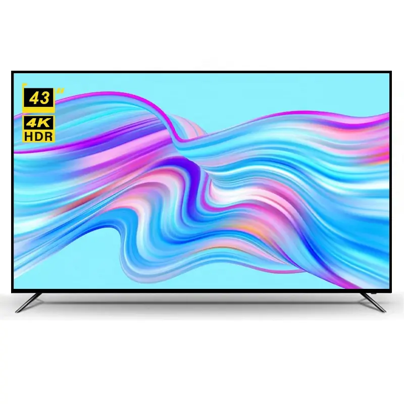OEM fabrika fiyat 43 ''4k akıllı led televizyon 43 inç düz ekran android led tv Android akıllı TV