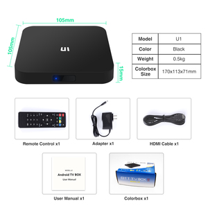 U1 Android TV kutusu 2.4G wifi 100M LAN 8K Android 9.0 akıllı tv kutusu medya oynatmak APK ücretsiz indir Android TV kutusu - Product Image 6