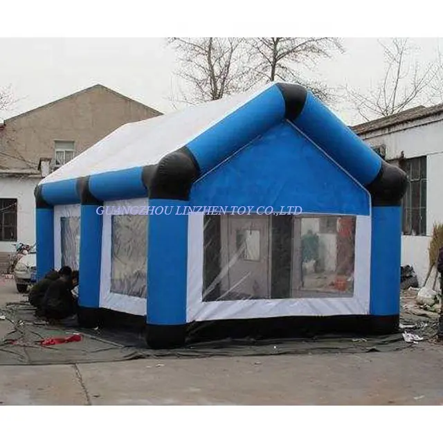 Barraca inflável de bolha de cristal, tenda de resgatamento inflável longa para armazenamento