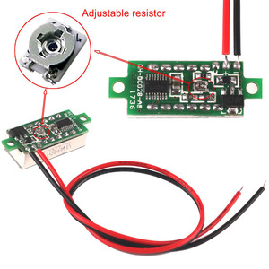 ミニ10個DC電圧計3線0-100V LEDディスプレイ電圧テスターコンパクトで正確な0.28 "IC - Product Image 5