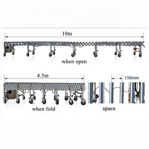 NEW Cheap Price Stainless Steel Roller <strong>Automatic</strong> Motorized <strong>Load</strong> <strong>Unload</strong> Telescopic Roller Conveyor - Product Image 6