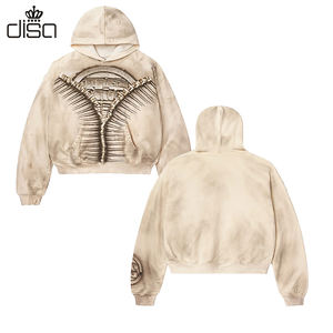 कस्टम शरद ऋतु सर्दियों <span class=keywords><strong>2025</strong></span> नए आगमन, कपास टेरी ओवरसाइज के खाली प्रिंट लोगो कैजुअल वियर एसिड वॉश हुडी - Product Image 3