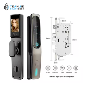 Tuya App tam otomatik akıllı kilit WiFi yüz tanıma parmak izi şifre RFID kart App dijital kapı kilidi kamera ile - Product Image 3