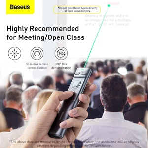 Baseus 2.4G penna Presenter Wireless presentazione PowerPoint Clicker USB RF telecomando Flip Pointer per PPT Slide adancer Pen - Product Image 5