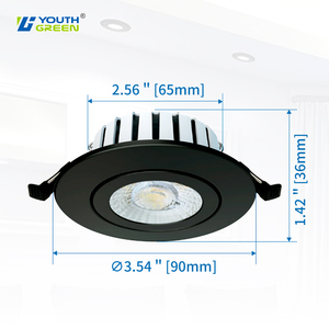 Kısılabilir 3CCT 7W 2700K 3000K 4000K seçilebilir gömme yönlü ışık LED Gimbal Downlight - Product Image 1