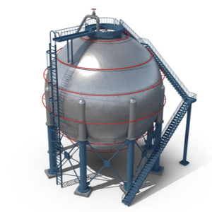 Tanque esférico de GLP de 1000m3 con instalaciones de estación Juego completo de equipos de seguridad de carga de almacenamiento - Product Image 1