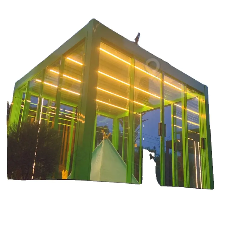 Prima Garden tetto a lamelle motorizzato Design moderno tenda impermeabile per esterni Pergola bioclimatica Gazebo con persiane porta in vetro