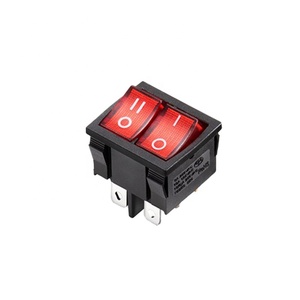 สวิตช์โยกปุ่มกดคู่แบบ21.5X24.5mm KCD2 4/5/6พิน - Product Image 2