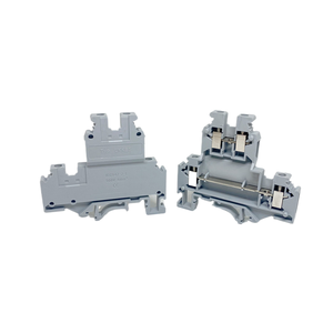 UKK5レールマウント二層端子ブロック英国ダブル入力二重出力端子4mm 32A/500 - Product Image 1