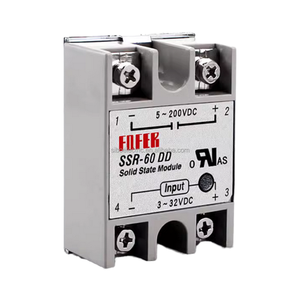 SSR-10DD SSR-25DD SSR-40DD SSR-100DD 10A 25A 40A 100Aソリッドステートリレーモジュール3-32V入力DC 5-200V DC出力 - Product Image 6