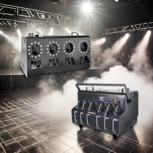 SP 1500 Watt <strong>DMX</strong> Remote <strong>LED</strong> RGBW Four <strong>Outputs</strong> Fog Smoke Bubble Machine for Stage Wedding Party - Product Image 1