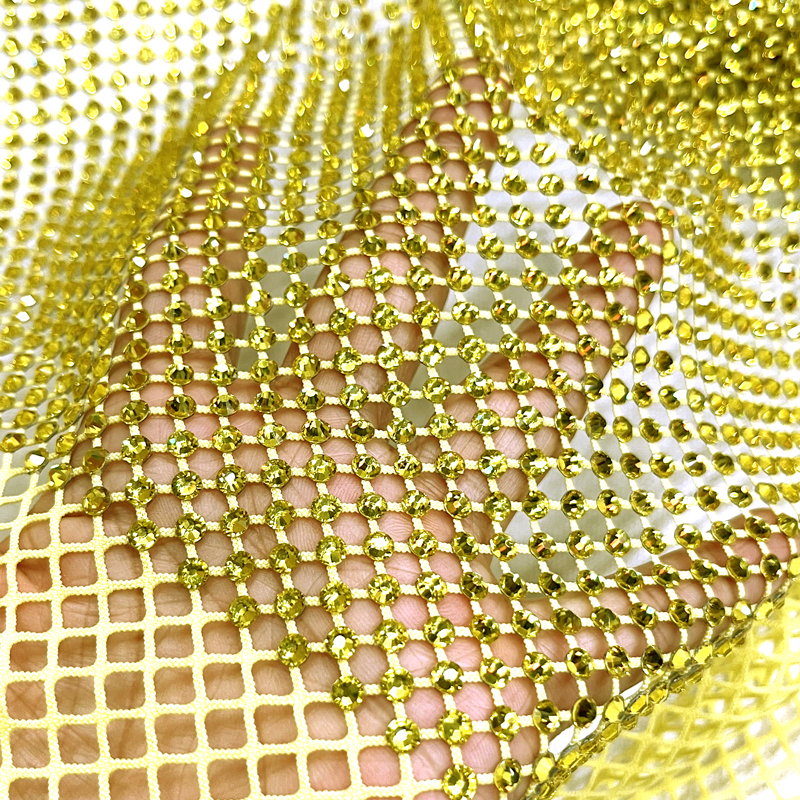 Maille jaune + pierre de citrine