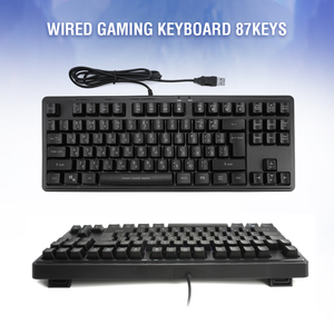 廉价制造87键有线俄罗斯布局游戏键盘背光机械感 - Product Image 5