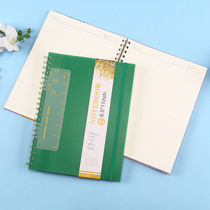 Di alta qualità personalizzabile A4 grande stampa promozione copertina rigida rilegata a spirale PVC diario studente taccuino con fascia elastica - Product Image 5