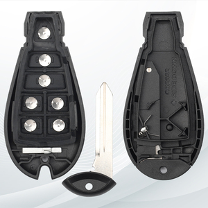 MS 6 + 1 panik düğmeleri akıllı uzaktan kumandalı anahtar Shell kılıf Fob Chrysler Jeep Dodge oto araçlar için boş kabuk RC araba anahtarı kabuk - Product Image 3