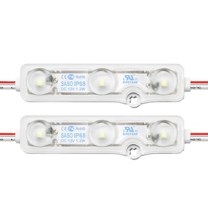 แผงวงจรไฟ LED IP67กันน้ำ3SMD DC12V 2835 1.5W พร้อมเลนส์ออปติคอลอลูมิเนียม PCB - Product Image 3