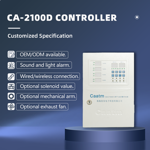 Caatm CA-2100D בקר אזעקה גז לתצוגה דיגיטלית 8-מערכת רכוב קיר למערכת אזעקת העברת אוטובוס