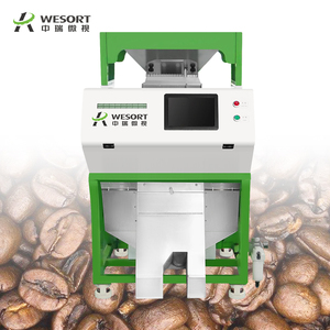 Equipo de clasificación de granos de café rápido Grande de procesamiento personalizado Máquina clasificadora de color para clasificación de formas de café