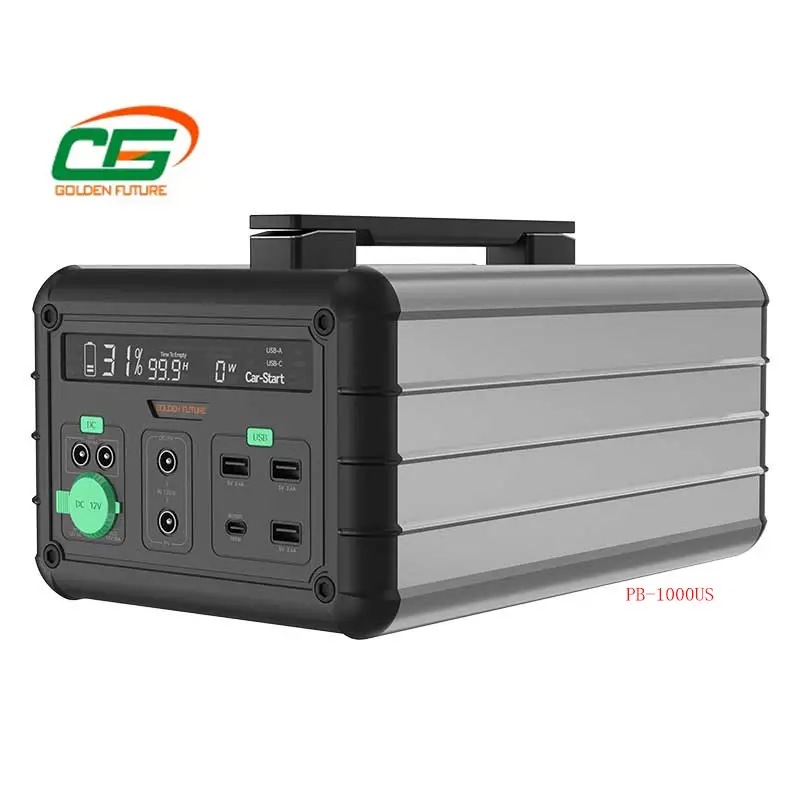 Tragbare Kraftwerke PB-US 600 W 1000 W Tragbares Kraftwerk für Outdoor Camping mit Solarpanel