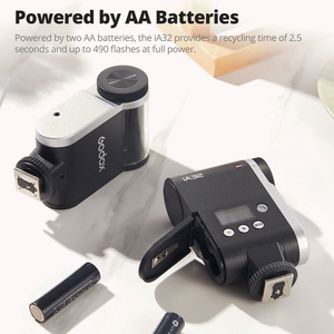 Godox IA32 Mini Camera <strong>Flash</strong> up to 490 Full-Power <strong>Flashes</strong> 6200K CCT Manual <strong>Flash</strong> for Various Camera Models Optical S1/S2 Modes - Product Image 5