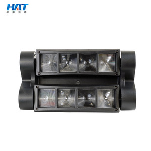 2023 cappello vendita calda Mini Stage Spider Lights 8*3w RGBW 4 in1 Disco <span class=keywords><strong>Led</strong></span> Light 8*5w Spider Beam Moving Head Lights Night Club Party