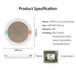 PETKIT ของเล่นแมวสำหรับข่วน,พร้อมติดตาม Catnip และกระดิ่งรูปแมวน่าดึงดูด - Product Image 6