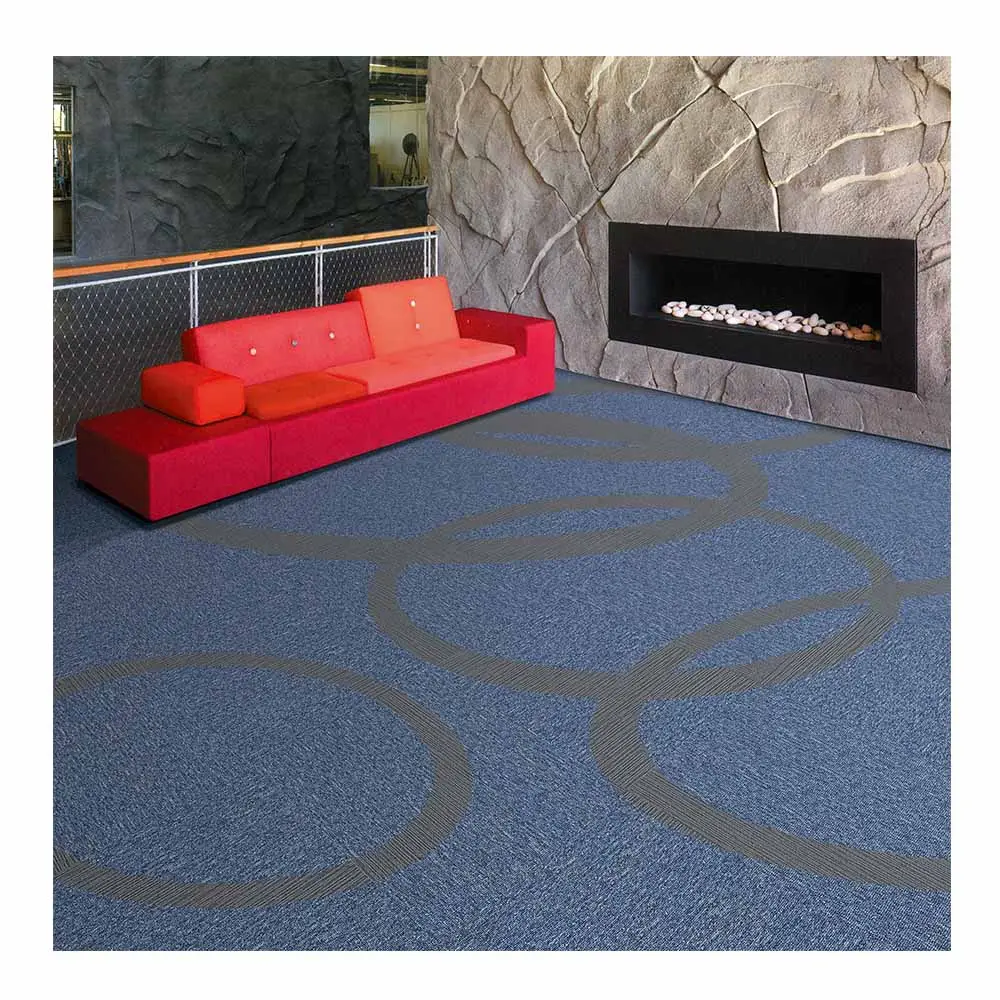 Pvc Office Floor Carpet Tiles Design 50X50 For Sale