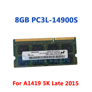 Original neue PC3L-14900S 8GB für iMac 27 "Retina A1419 RAM 2 Rx8 DDR3 1866 MHz SO-DIMM Speicher modul Ende 2015 - Product Image 2