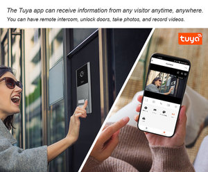 Tuya Smart 7 pollici 1080P HD Video Monitor per telefono impermeabile in metallo RFID sblocco di controllo di accesso con funzione di interfono WIFI - Product Image 3