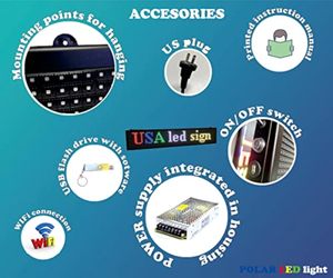 WiFi-Steuer modell P5 Werbung Programmier bare Bildlauf animation P10 Benutzer definierter LED-Bildschirm für den Einzelhandel - Product Image 4