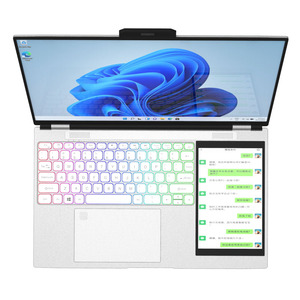 2025 más nuevo portátil táctil de 15,6 pulgadas + 7 pulgadas 16Gb Ram 128Gb 256Gb 512Gb 1Tb Ssd Rgb Teclado retroiluminado pantalla Dual ordenador barato - Product Image 4