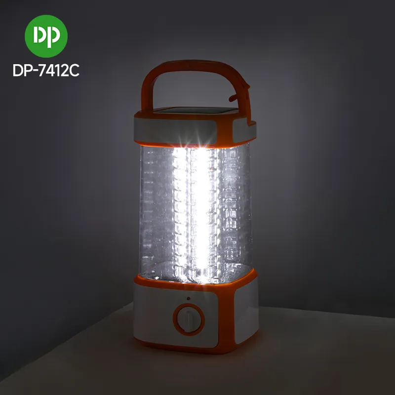 DP屋外調整可能LEDライト2in1ソーラーパネルポータブル充電式LEDソーラーキャンプランタン