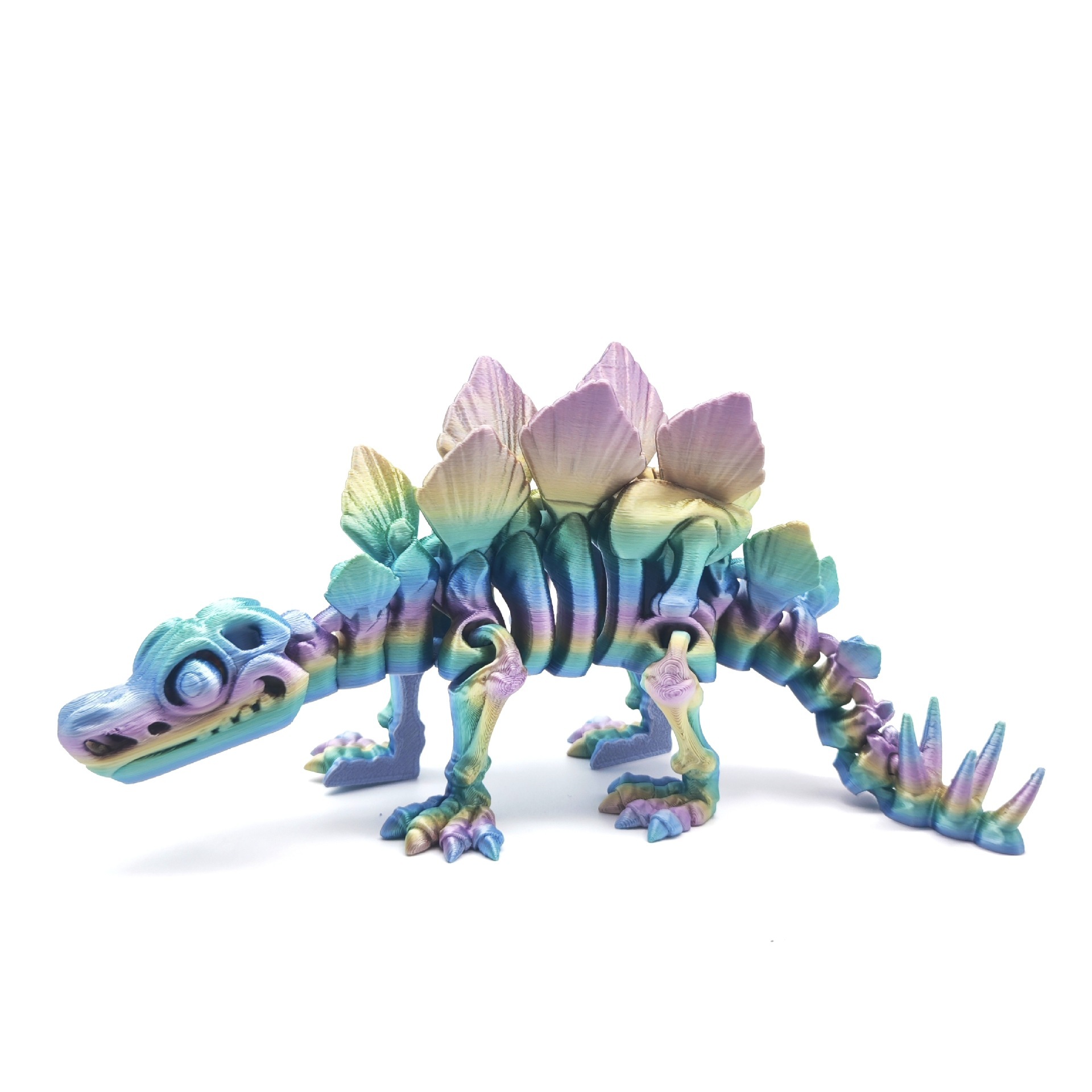 Couleur fantaisie - Stégosaure (effet aléatoire) 18CM